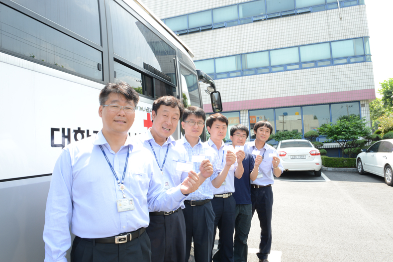 사랑의 헌혈 사회공헌 활동 사진